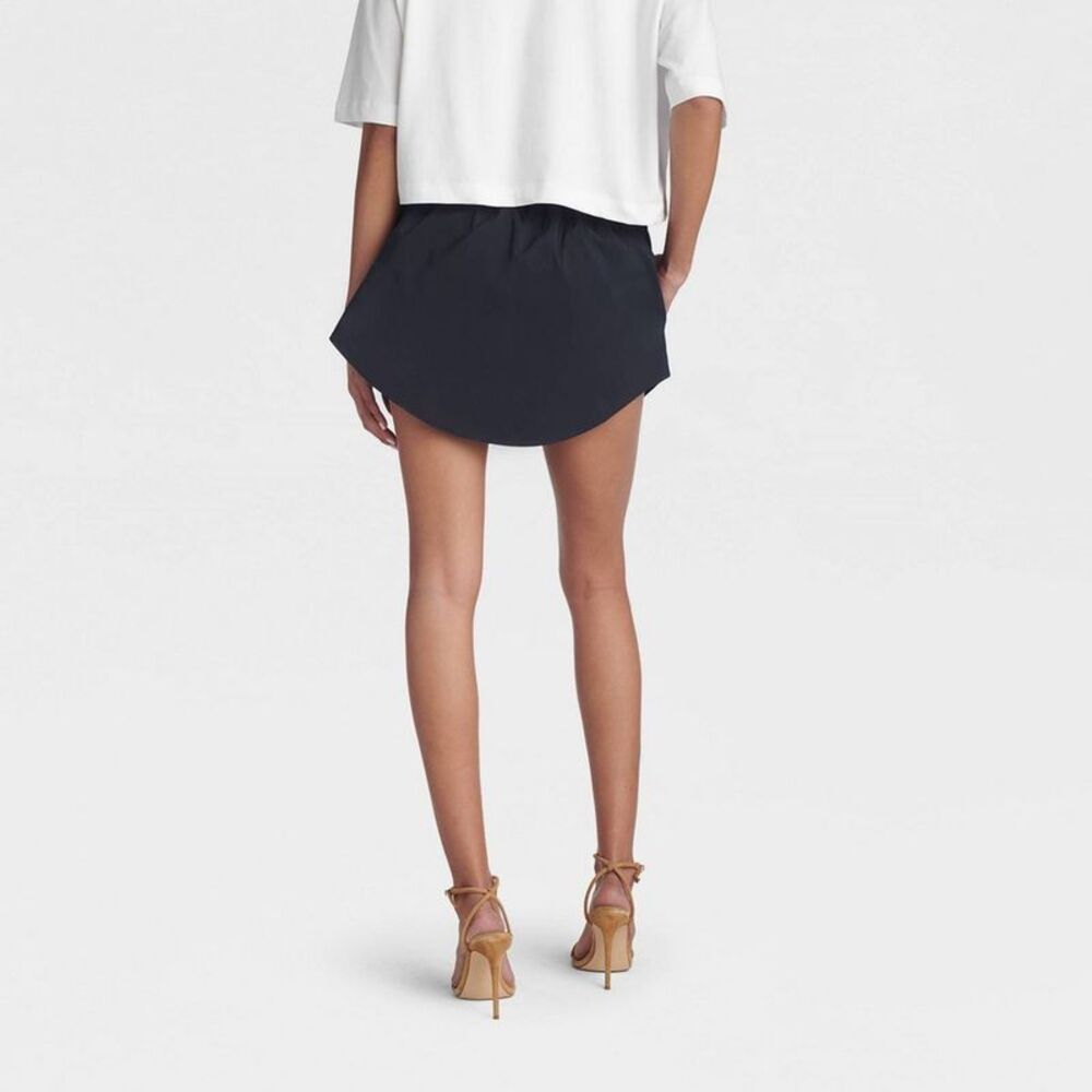 KBB by Kahlana - Women's 'The Drawstring Mini Skirt' Blue - Picture 2 of 3